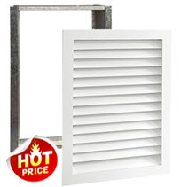 Worth Home Products Paint-Grade Premier Series Wood Return Air Filter Grilles