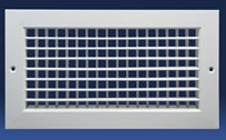 Dayus DAHV Double Deflection Supply Grille With Horizontal Front Blades And Vertical Back Blades