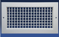 Dayus DAVH Double Deflection Supply Grille With Vertical Front Blades And Horizontal Back Blades