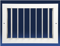 Dayus DAIGV Single Deflection Industrial Grille With Vertical Blades