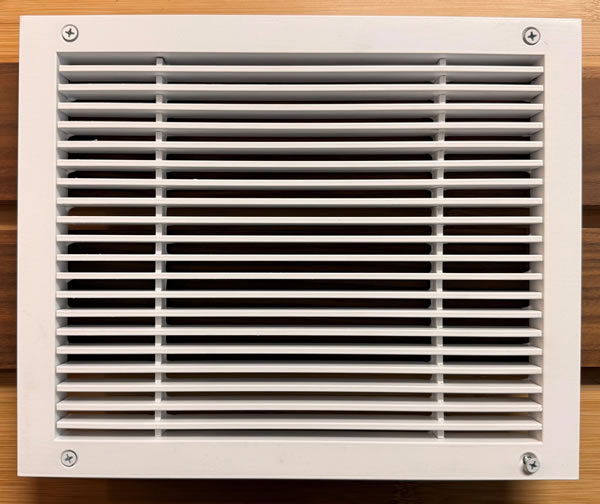 Arch Grille AB10 B white grille with screws