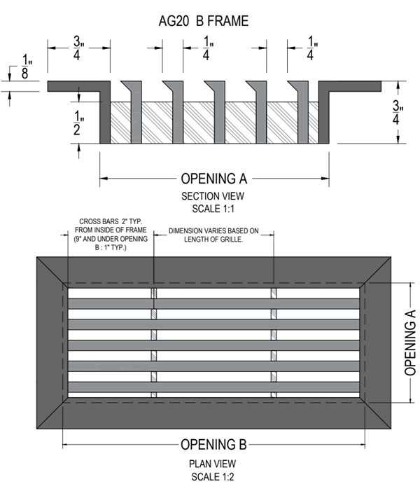 Arch Grille AB20 B grille specifications