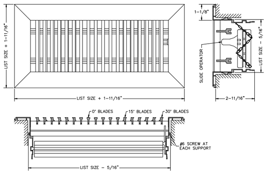 dayus floor bar linear grilles