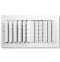 Dayus DAC2VM 2 Way Curved Blade Register with Vertical Blades and Multi Shutter Damper