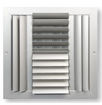 Dayus DAC4M 4 Way Curved Blade Register with Multi Shutter Damper